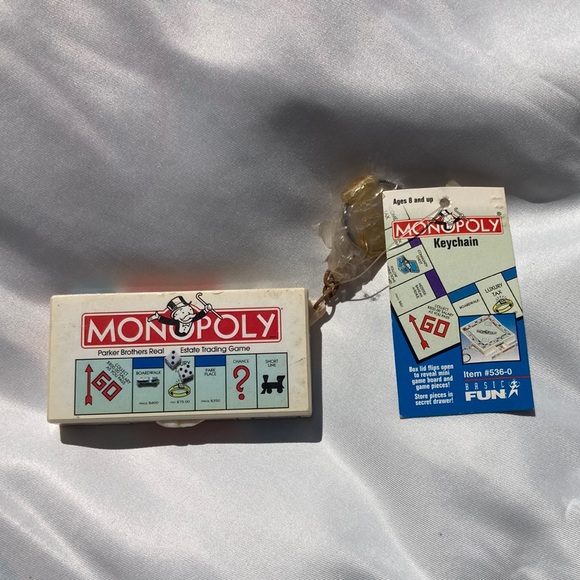 Hasbro Games 998 Monopoly Board Keychain Poshmark